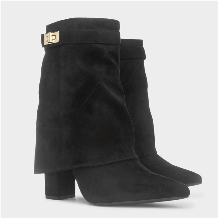 Sadie Womens Black Heeled Boot