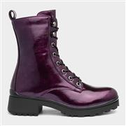 Lotus Delaney Womens Purple Patent Boots (Click For Details)