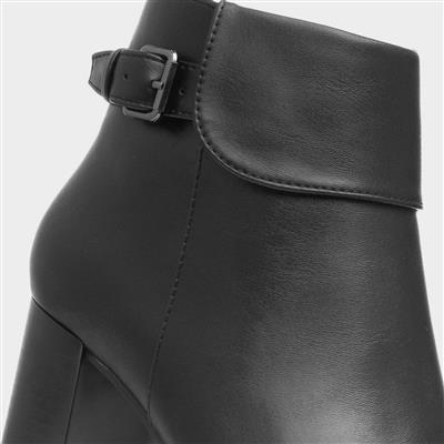 Regina Womens Black Heeled Boot