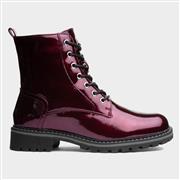 Lunar Nala Womens Bordeaux Crinkle Ankle Boot (Click For Details)