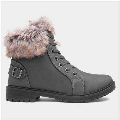 Maggie Womens Grey Ankle Boot