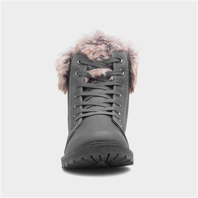 Maggie Womens Grey Ankle Boot