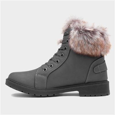 Maggie Womens Grey Ankle Boot