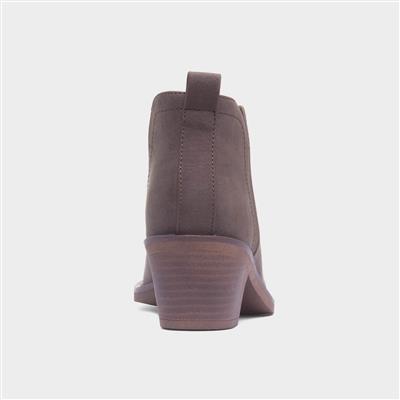 York Womens Brown Ankle Boot