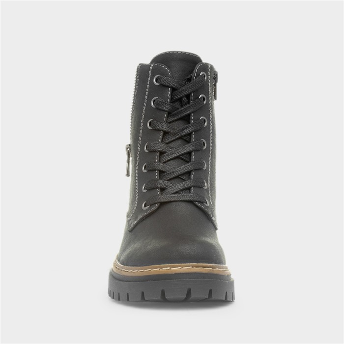 Georgina Women's Black Lace Up Boot