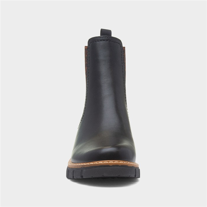Ribble Womens Black Leopard Chelsea Boot