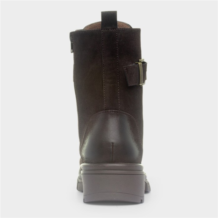 Zurich Womens Brown Buckle Boot