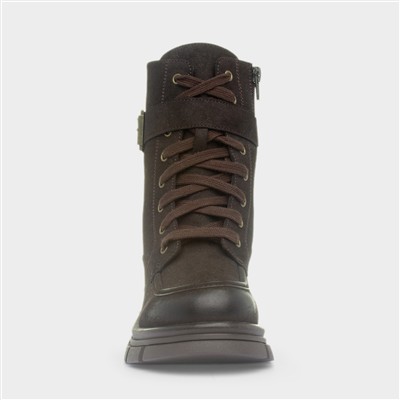 Zurich Womens Brown Buckle Boot