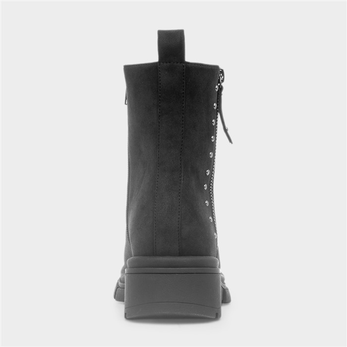 Warsaw Womens Black Zip Up Boot