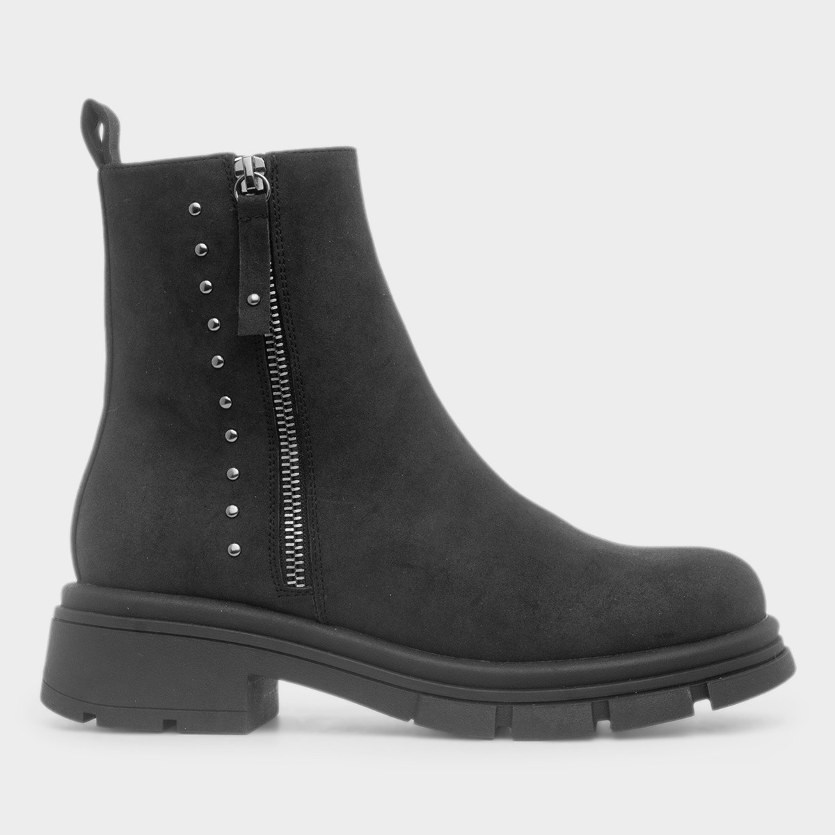 Warsaw Womens Black Zip Up Boot