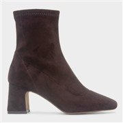 Krush Mila Womens Brown Block Heel Ankle Boot (Click For Details)