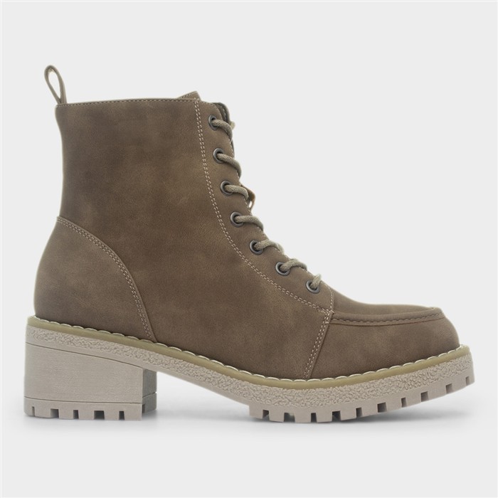 Cal Women's Brown Lace Up Boot