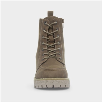 Cal Brown Lace Up Ankle Boot