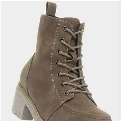 Cal Brown Lace Up Ankle Boot