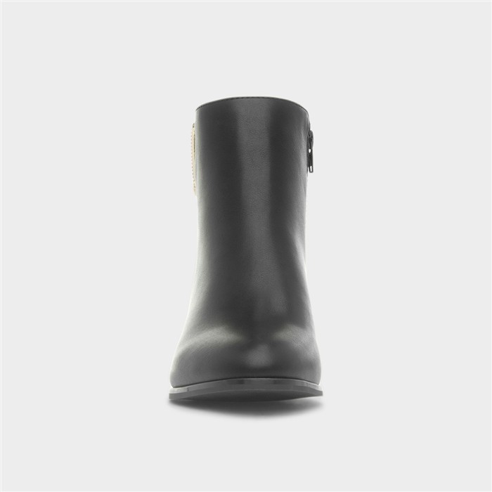 Elsie Womens Black Ankle Boots