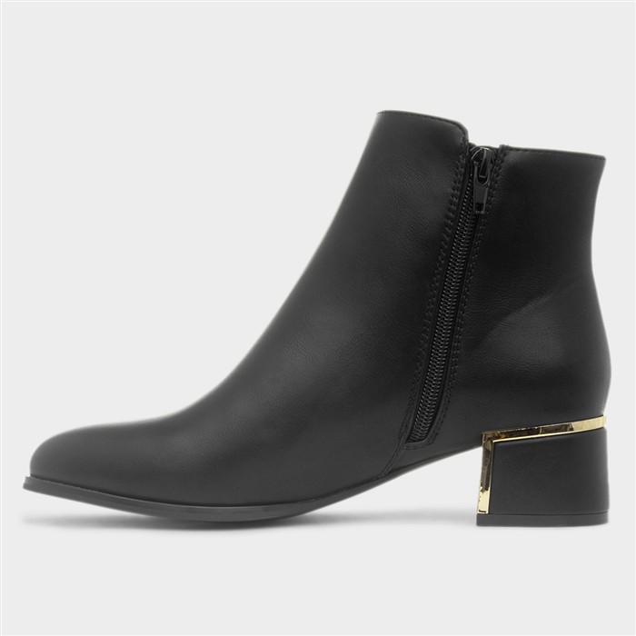 Elsie Womens Black Ankle Boots