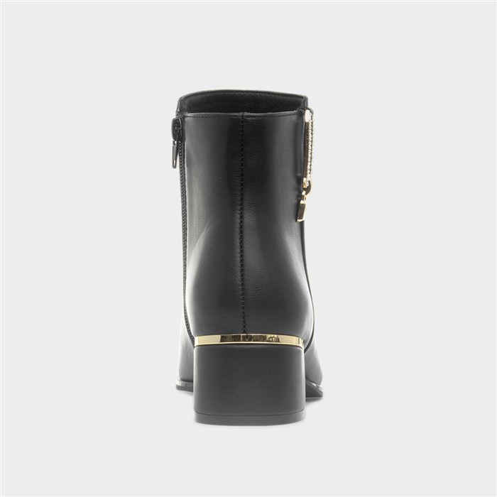 Elsie Womens Black Ankle Boots