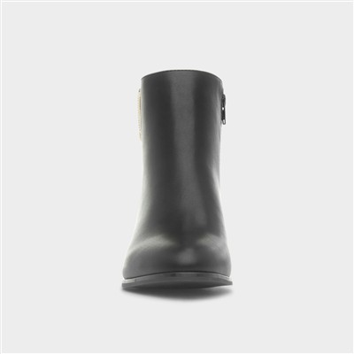 Elsie Womens Black Ankle Boots
