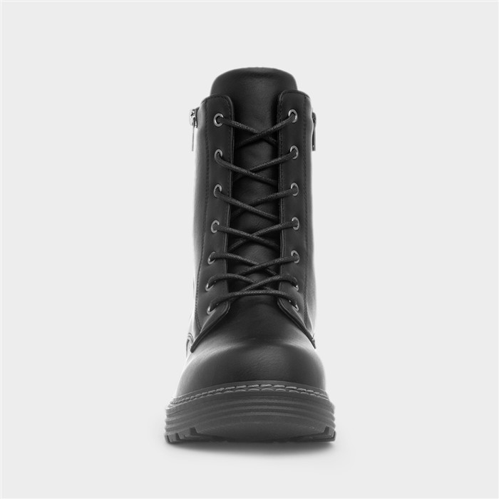 Santiago Womens Black Chunky Boot