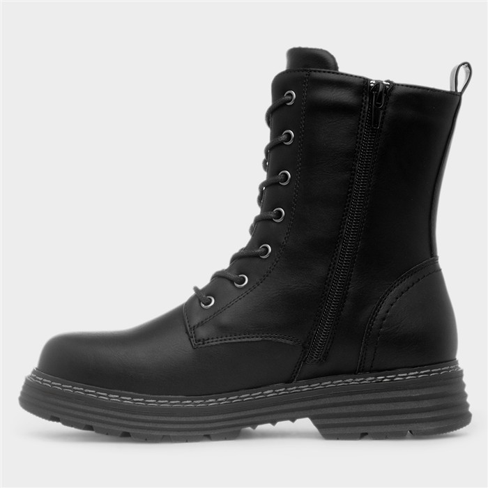 Santiago Womens Black Chunky Boot