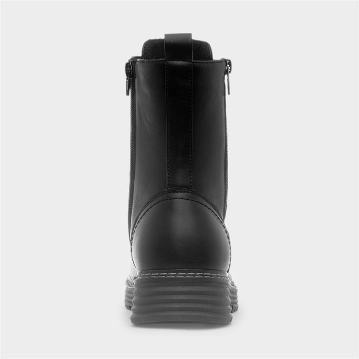 Santiago Womens Black Chunky Boot