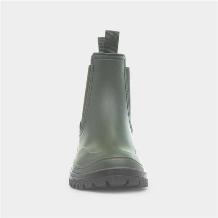 Womens Green Chelsea Welly