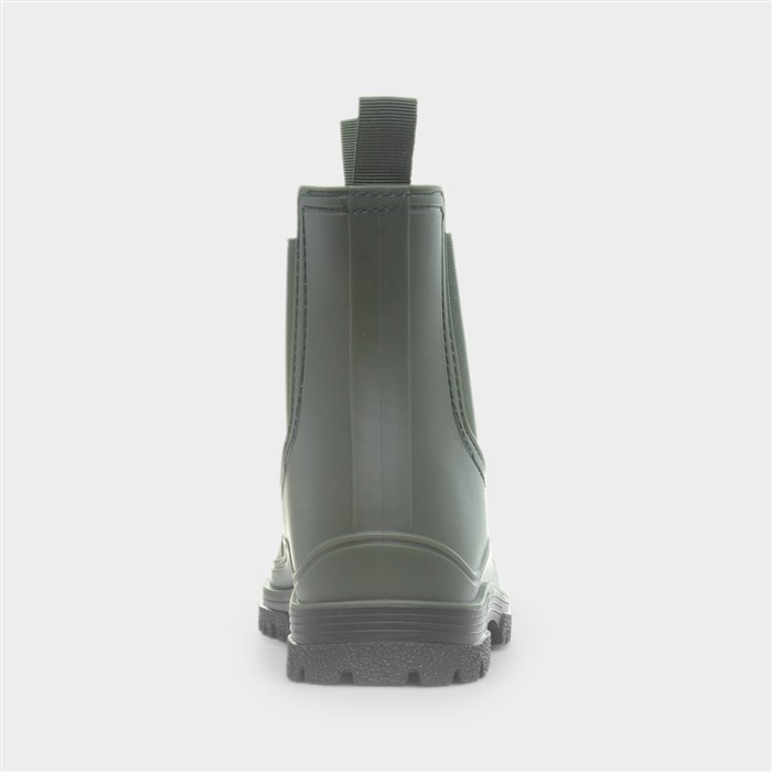 Womens Green Chelsea Welly