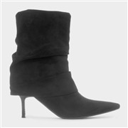 Truffle Collection Maeve Womens Black Ruched Boot (Click For Details)
