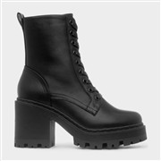 Truffle Collection Ivy Womens Black Lace Up Boot (Click For Details)