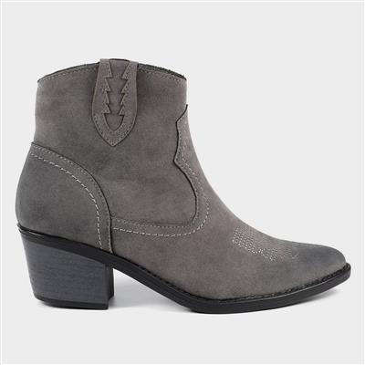 Cottonwood Womens Grey Ankle Boot