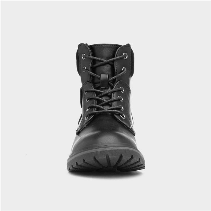 Alberta Womens Black Lace Up Boot
