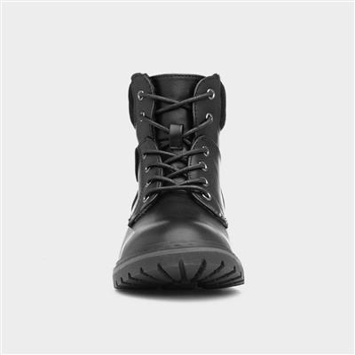 Alberta Womens Black Lace Up Boot