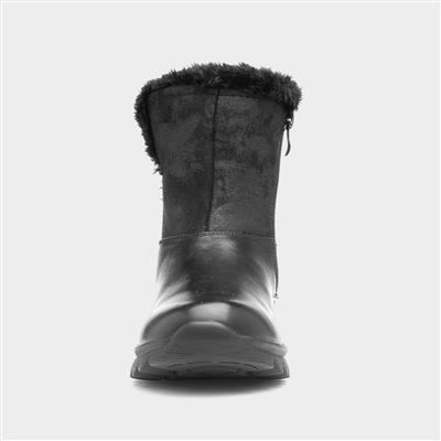 Sandra Womens Black Ankle Boot