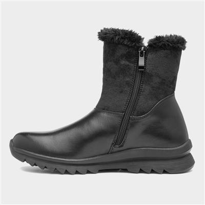 Sandra Womens Black Ankle Boot