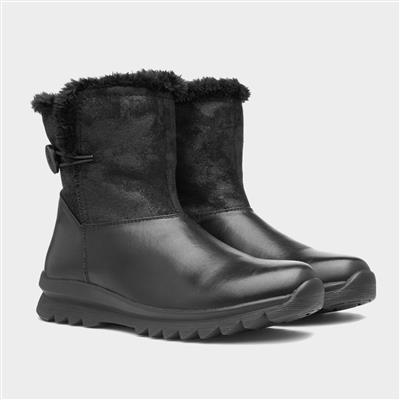 Sandra Womens Black Ankle Boot