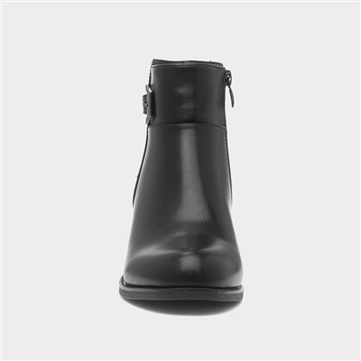 Toronto Womens Black Heeled Boot