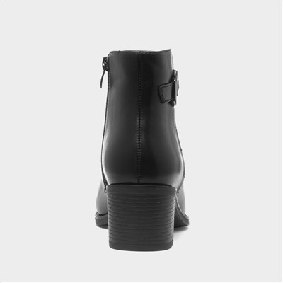 Toronto Womens Black Heeled Boot