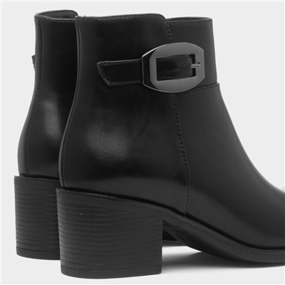 Toronto Womens Black Heeled Boot