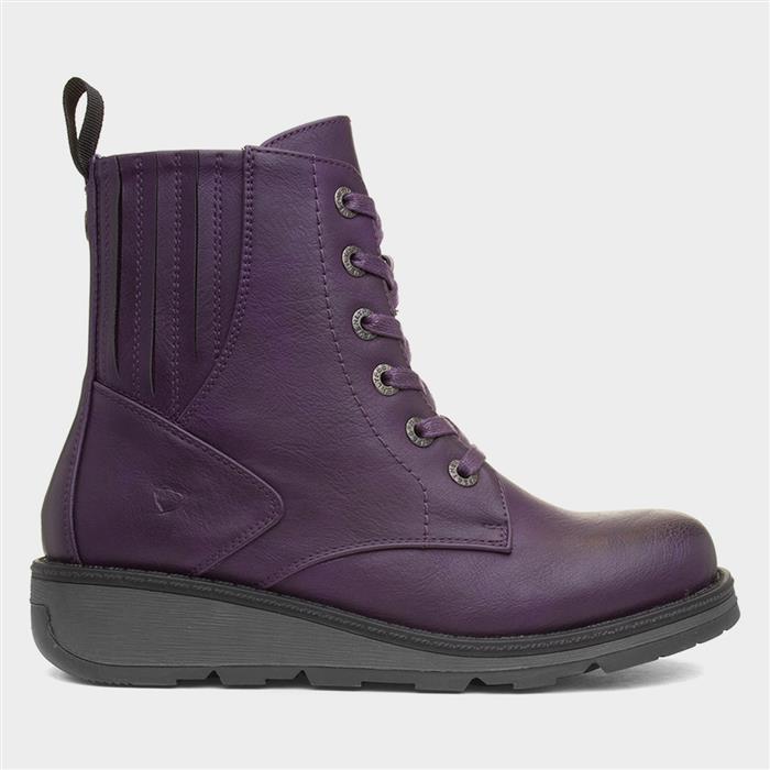 Journey 2 Womens Purple Wedge Boot