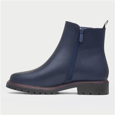 Larissa Womens Navy Chelsea Boot