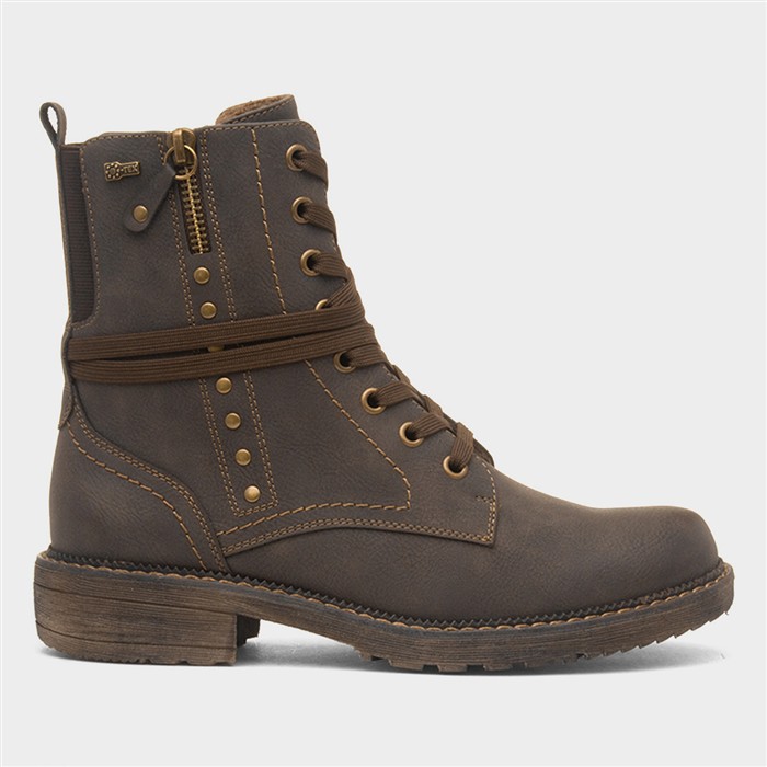 Murcia Womens Brown Lace Up Ankle Boot
