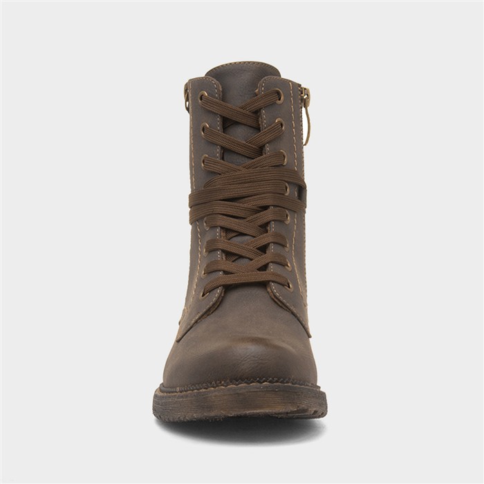 Murcia Womens Brown Lace Up Ankle Boot