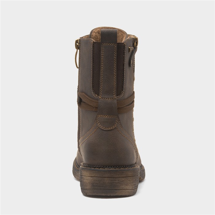 Murcia Womens Brown Lace Up Ankle Boot
