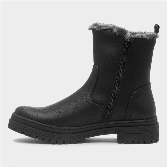 Windsor Womens Black Ankle Boot