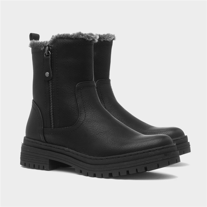 Windsor Womens Black Ankle Boot
