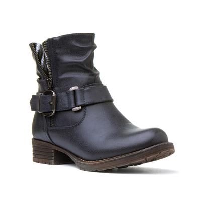 Womens Navy Ankle Boot