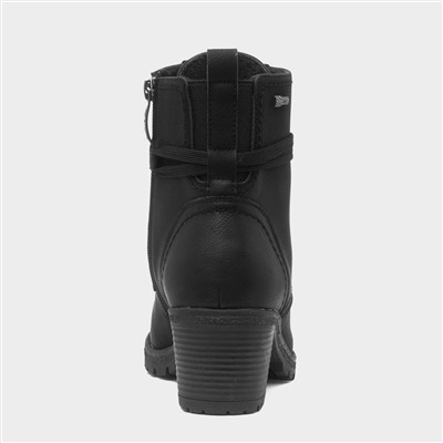 Bilbao Womens Black Heeled Boot