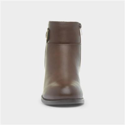 Toronto Womens Brown Heeled Boot