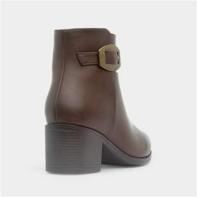 Toronto Womens Brown Heeled Boot