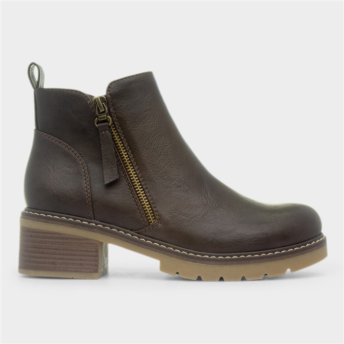 Salzburg Brown Womens Ankle Boot